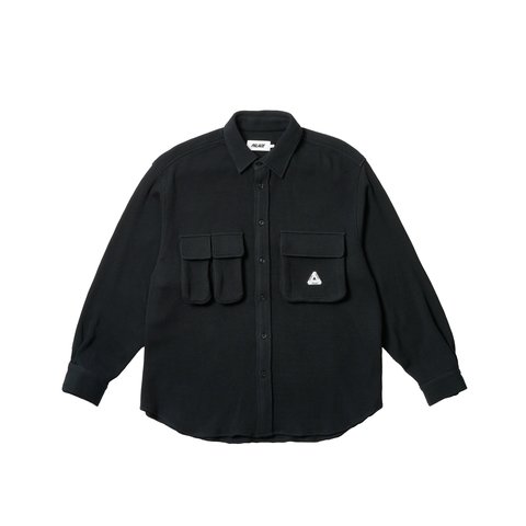 WAFFLE SHIRT BLACK