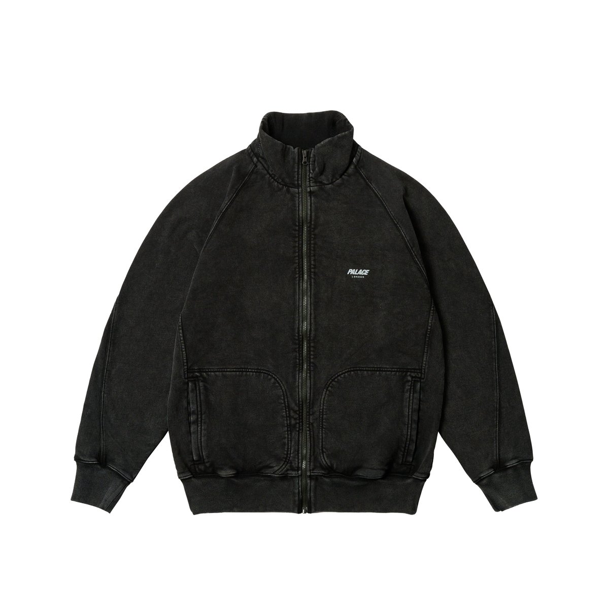 Palace PIGMENT WASH PALACE LONDON ZIP FUNNEL BLACK (Summer 2024) - €158.00