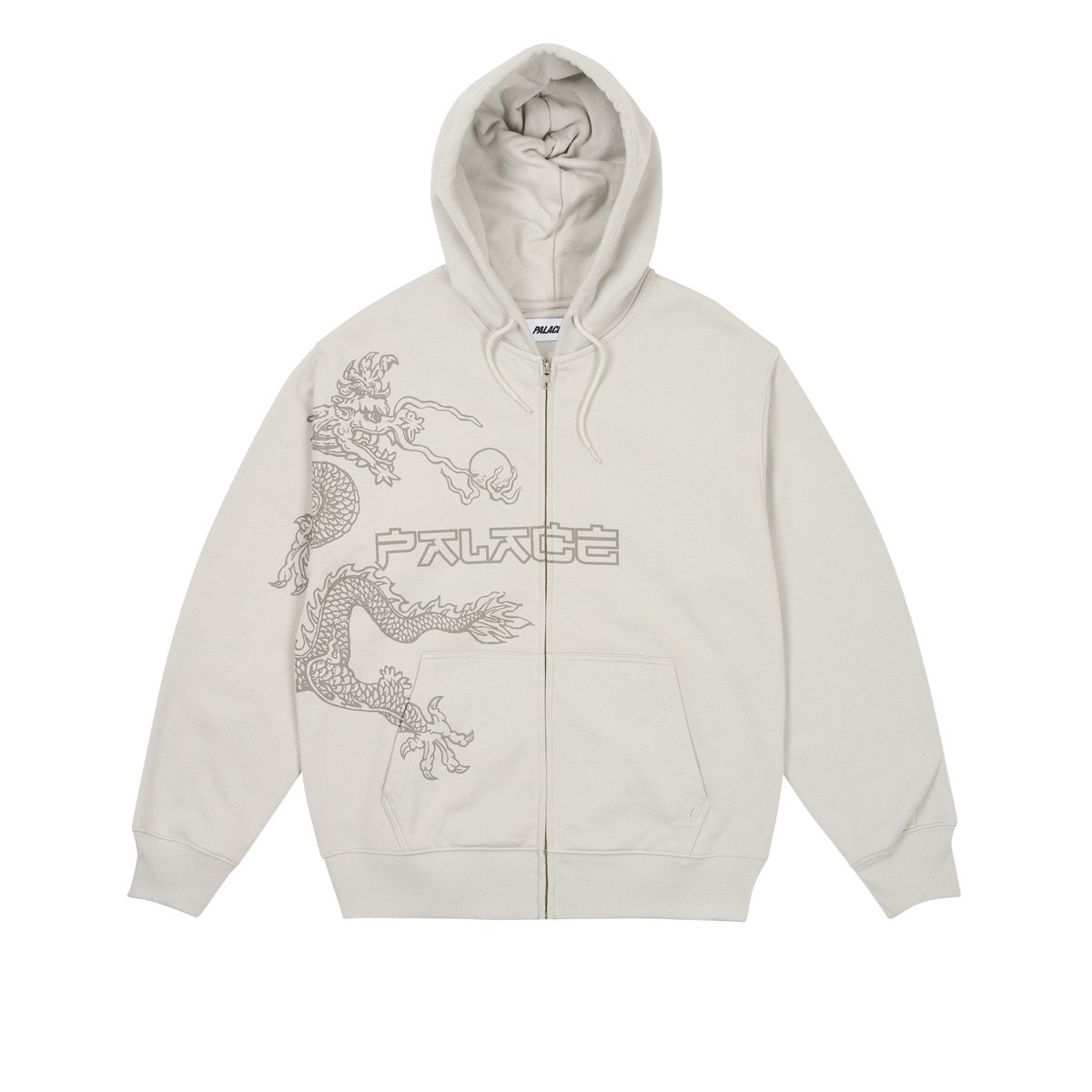 Palace DRAGON ZIP HOOD ARCTIC GREY (Summer 2024) - €168.00