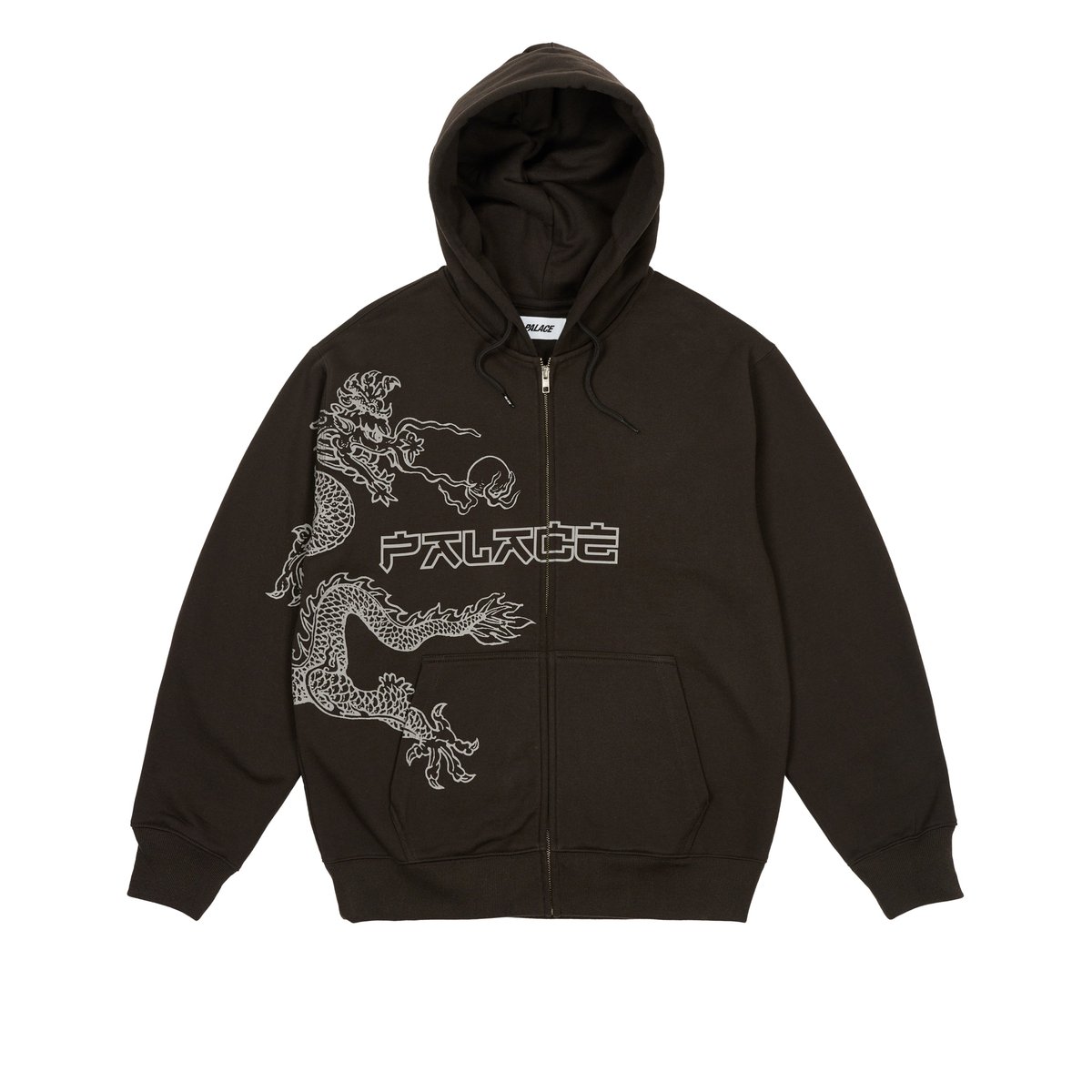 Palace DRAGON ZIP HOOD BLACK (Summer 2024) - €168.00