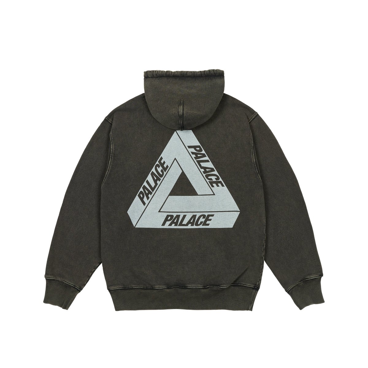PIGMENT WASH TRI-FERG HOOD BLACK