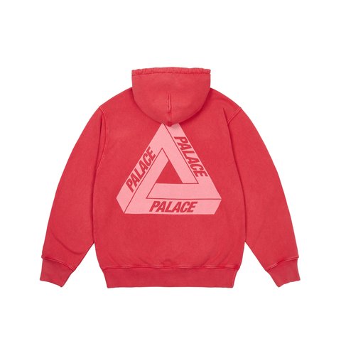 PIGMENT WASH TRI-FERG HOOD RED