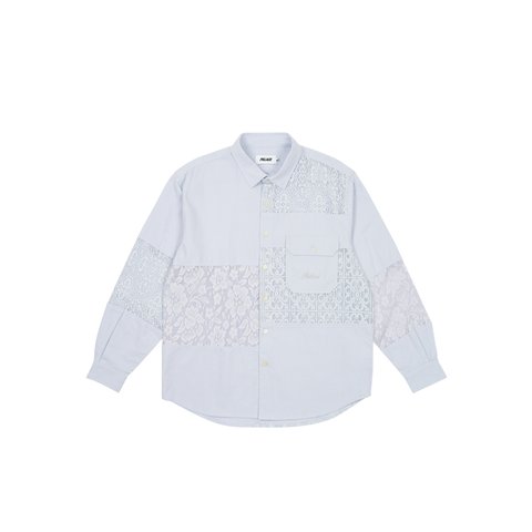 Palace CROCHET PATCHWORK SHIRT BLUE - Colorway