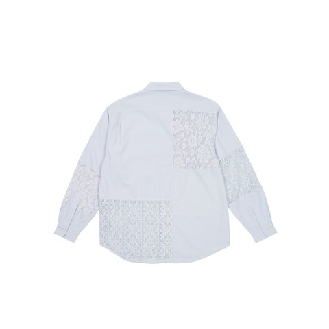 Palace CROCHET PATCHWORK SHIRT BLUE - Colorway