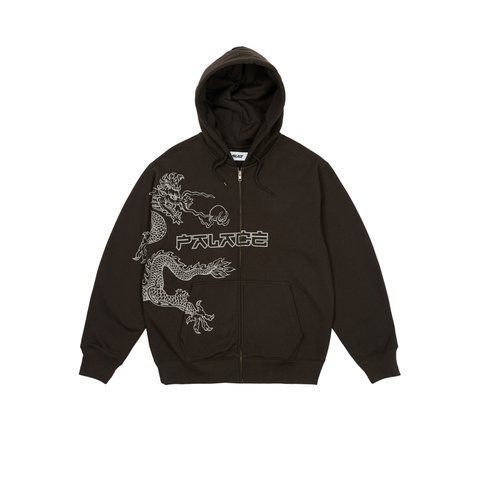 Palace DRAGON ZIP HOOD BLACK - Colorway