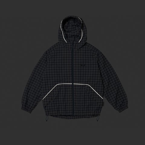 LIGHTER SHELL JACKET BLUE GINGHAM CHECK