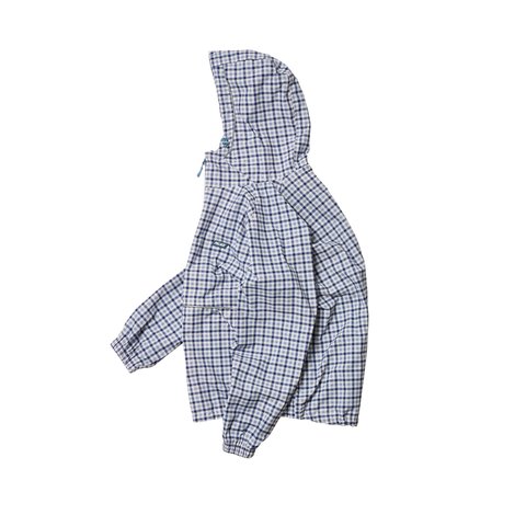 LIGHTER SHELL JACKET BLUE GINGHAM CHECK
