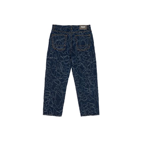 Palace P45 SPLAT JEAN INDIGO - Colorway