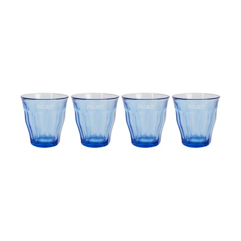 PALACE DURALEX PICARDIE TUMBLERS SET OF 4 MARINE