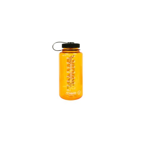 PALACE NALGENE FONT WATER BOTTLE CLEMENTINE / BLACK
