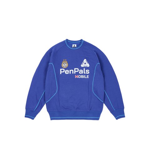 Palace PEN PALS CREW BLUE - Colorway