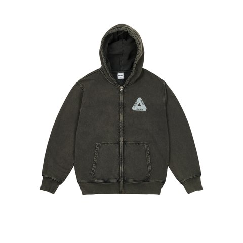 PIGMENT WASH TRI-FERG HOOD BLACK
