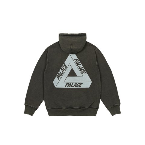 PIGMENT WASH TRI-FERG HOOD BLACK