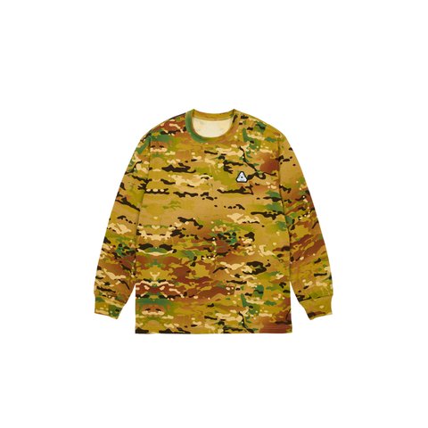 Palace SOFAR LONGSLEEVE WOODLAND DIGI CAMO - Colorway