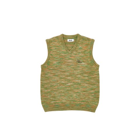 SPACE KNIT VEST GREEN