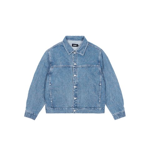 Palace SPLAT DENIM JACKET STONE WASH - Colorway