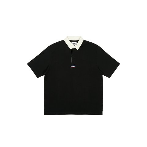 Palace WIDE RUGBY POLO BLACK - Colorway