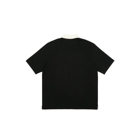 Palace WIDE RUGBY POLO BLACK - Colorway