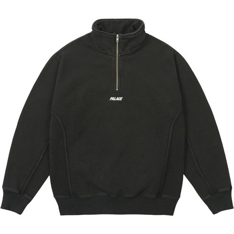 Palace 1/4 ZIP WASH OUT FUNNEL BLACK - $168.00