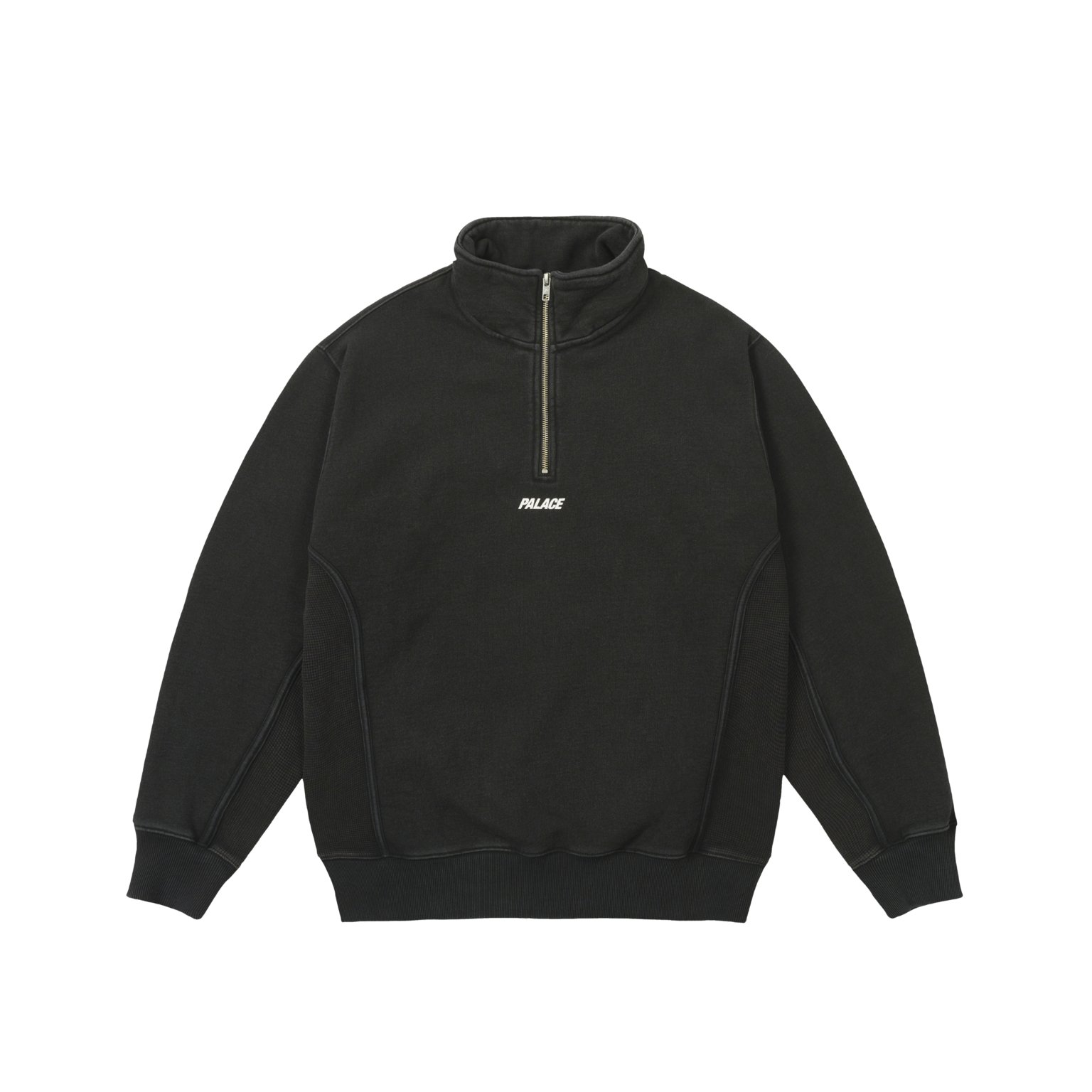 1/4 ZIP WASH OUT FUNNEL BLACK - Summer 2025 - Palace