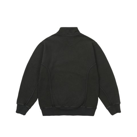 Palace 1/4 ZIP WASH OUT FUNNEL BLACK - Colorway