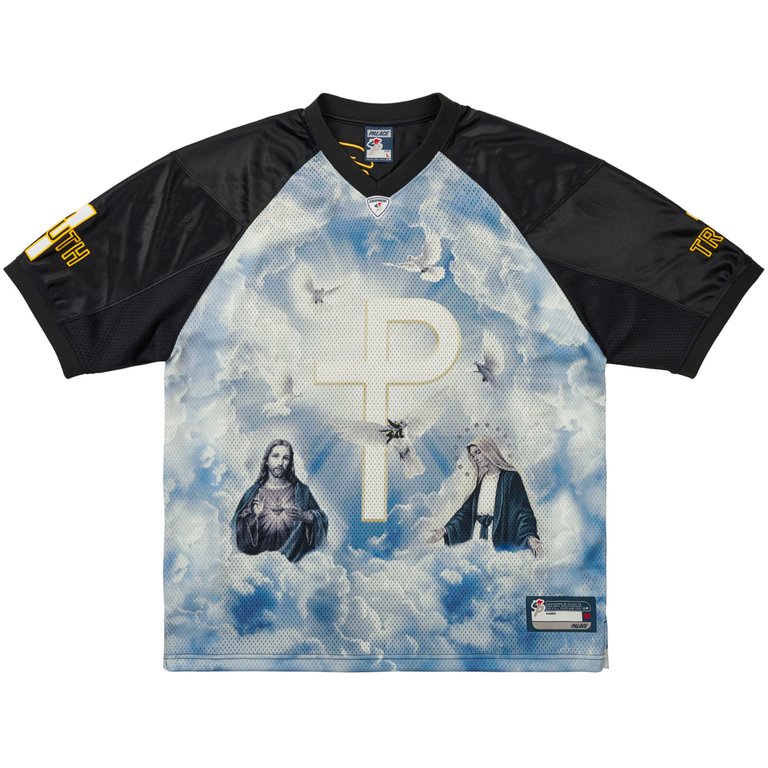 Palace 1 TRUTH JERSEY BLACK (Summer 2025) - $148.00
