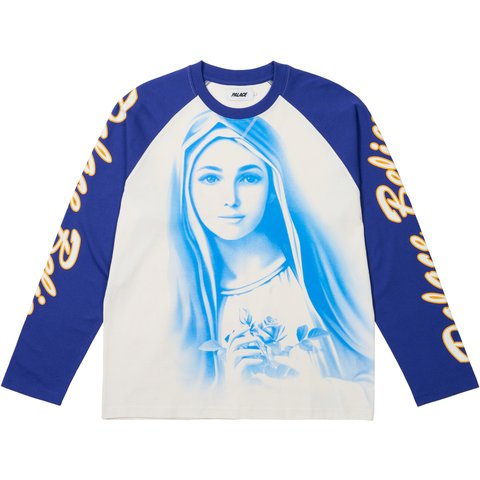 Palace 1 TRUTH LONGSLEEVE POSH BLUE - $118.00