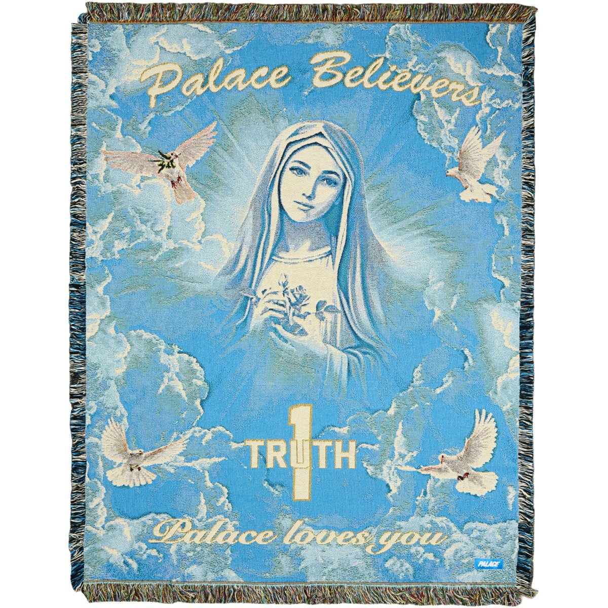 1 TRUTH TAPESTRY BLANKET BLUE