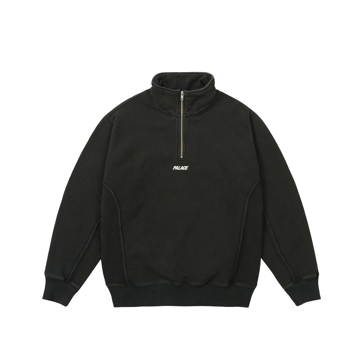 1/4 ZIP WASH OUT FUNNEL BLACK - Summer 2025 - Palace