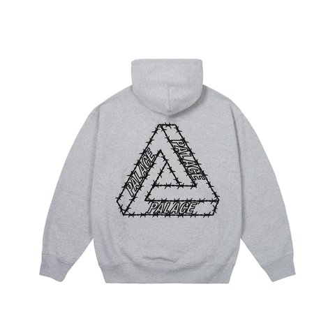 Palace BARBED TRI-FERG HOOD GREY MARL - Colorway