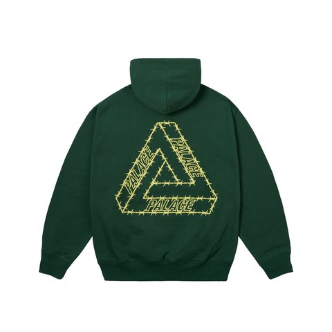 Palace BARBED TRI-FERG HOOD RACEY GREEN - Colorway