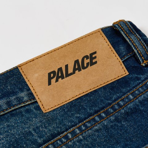 Palace DENIM SHORT INDIGO SAND WASH - Colorway
