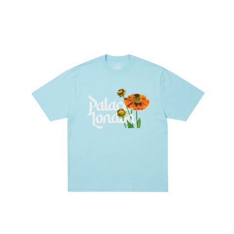 Palace FLOWER TYPE T-SHIRT SKYLINE BLUE - Colorway