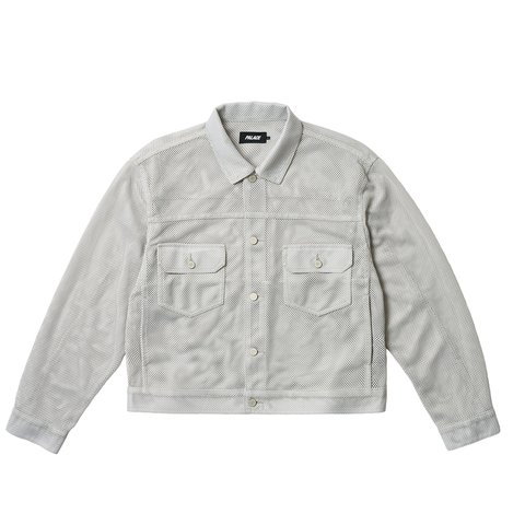 Palace MESH TRUCKER JACKET CONCRETE GREY - Colorway
