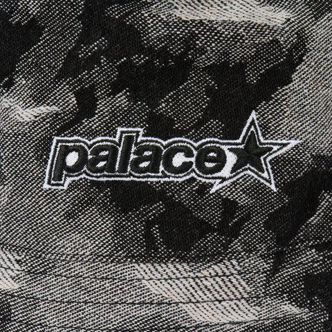 Palace P STAR BUCKET HAT BLACK DENIM - Colorway