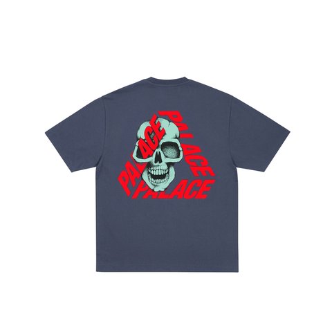 Palace P3 SKULL T-SHIRT NAVY - Colorway