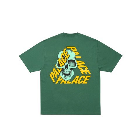 Palace P3 SKULL T-SHIRT RACEY GREEN - Colorway