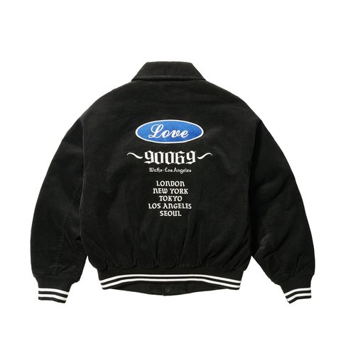 Palace PALACE LOVE VARSITY JACKET BLACK - Colorway