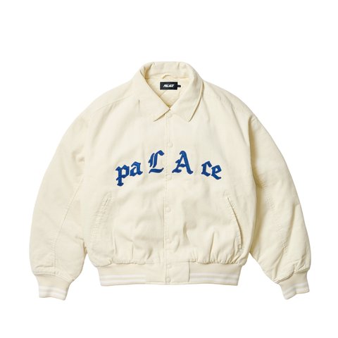 Palace PALACE LOVE VARSITY JACKET SOFT WHITE - Colorway
