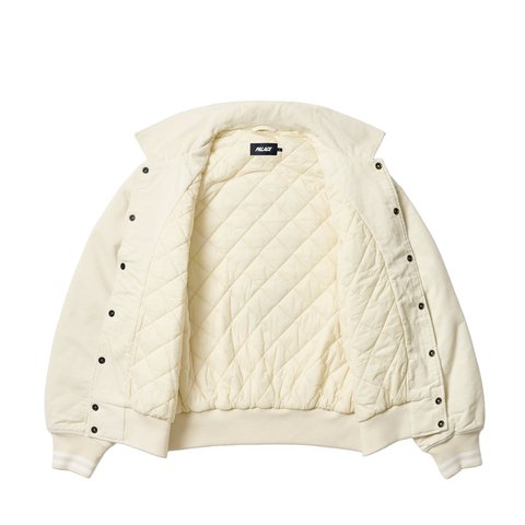 Palace PALACE LOVE VARSITY JACKET SOFT WHITE - Colorway