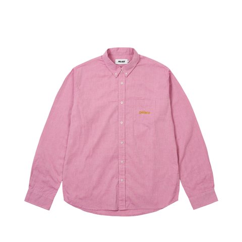 Palace PALACE OXFORD SHIRT BURGUNDY - Colorway