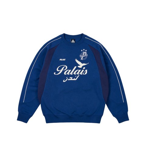 Palace PALAIS PRO-TEAM CREW BLUE BERRY - Colorway