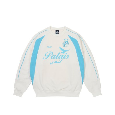 Palace PALAIS PRO-TEAM CREW WHITE - Colorway