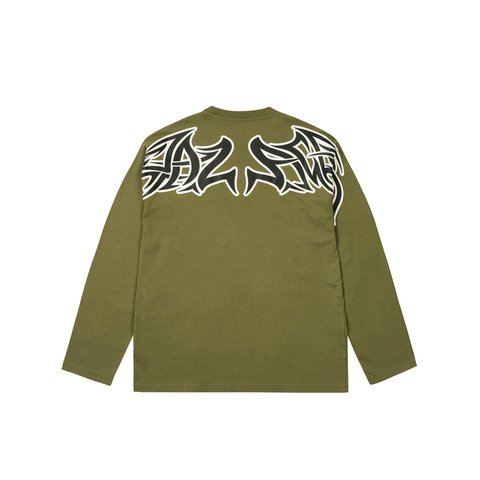 Palace SKETCHY LONE WOLF LONGSLEEVE THE DEEP GREEN - Colorway