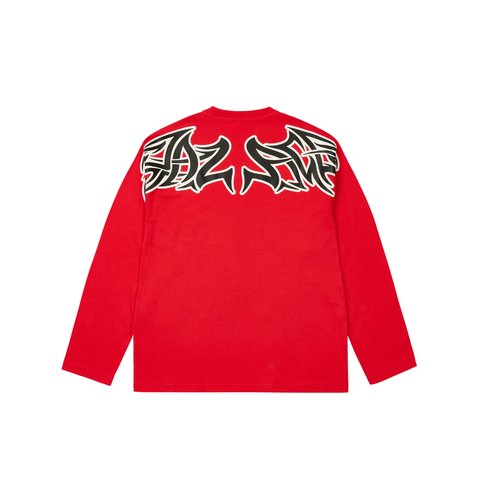 Palace SKETCHY LONE WOLF LONGSLEEVE TRUEST RED - Colorway