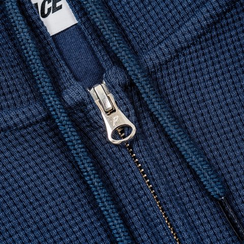 Palace STAMP WAFFLE ZIP HOOD NAVY - Colorway