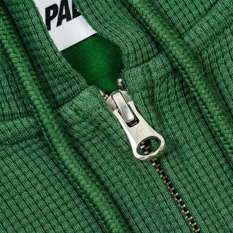 Palace STAMP WAFFLE ZIP HOOD RACEY GREEN - Colorway