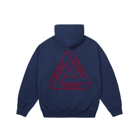 Palace BARBED TRI-FERG HOOD NAVY - Colorway