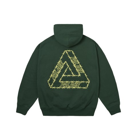 Palace BARBED TRI-FERG HOOD RACEY GREEN - Colorway