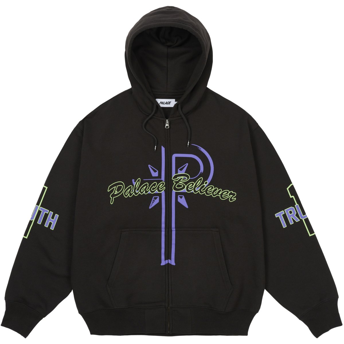 BELIEVER ZIP HOOD BLACK